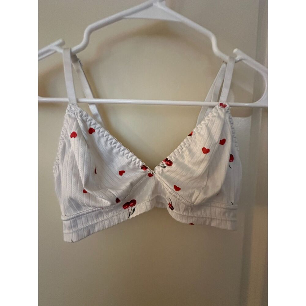 Cherry Triangle Bralette Size Small